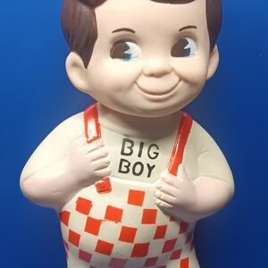 1973 Frischs Big Boy Rubber Penny Bank 9" Tall
